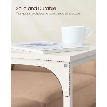 Stylish VASAGLE C-Shaped End Table for Small Spaces
