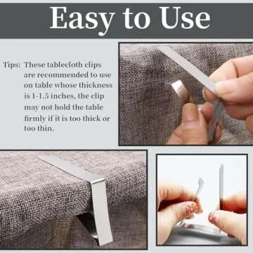 T-Antrix Tablecloth Clips 30 Packs for Picnics and Weddings
