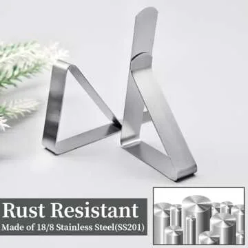 T-Antrix Tablecloth Clips 30 Packs for Picnics and Weddings