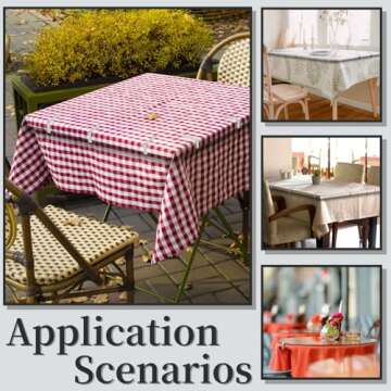 T-Antrix Tablecloth Clips 30 Packs for Picnics and Weddings