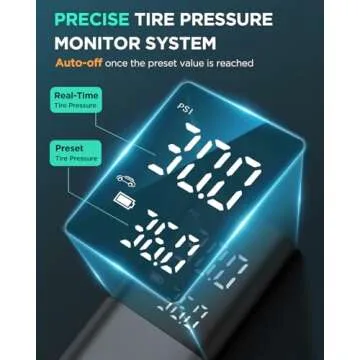 Portable Tire Inflator with 20000mAh Battery and LED Display