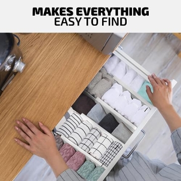 Adjustable Bamboo Drawer Dividers for Home Organization