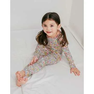 VAENAIT BABY Infant Toddler Kids Modal Pajamas Pjs 2pcs Set Shirring Floral M