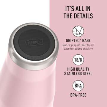 THERMOS Stainless Steel Cold Tumbler - 24 Ounce, Sunset Pink