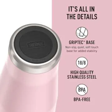 THERMOS Stainless Steel Cold Tumbler - 24 Ounce, Sunset Pink