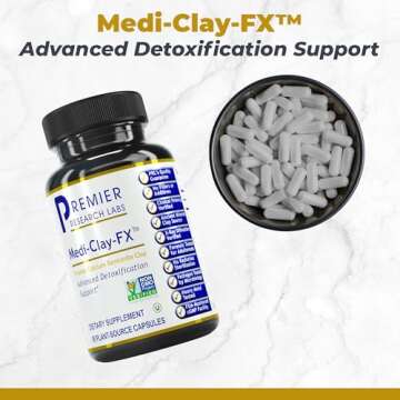 Premier Research Labs Medi-Clay-FX: Bentonite Clay Capsules for Detoxification | Food Grade Smectite...