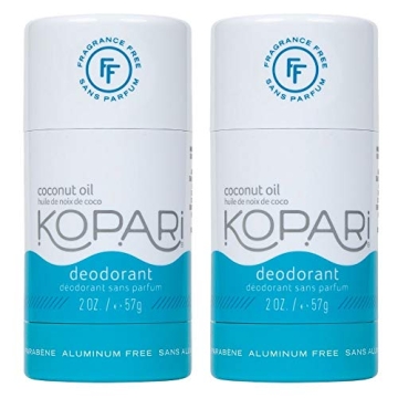 Kopari Aluminum-Free Deodorant Fragrance Free for Sensitive Skin | Non-Toxic, Paraben Free, Gluten F...