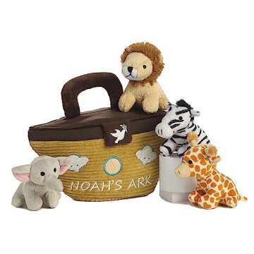 Aurora® Engaging Baby Talk™ Noah's Ark Interactive Stuffed Animal - 9 Inch Sensory Delight