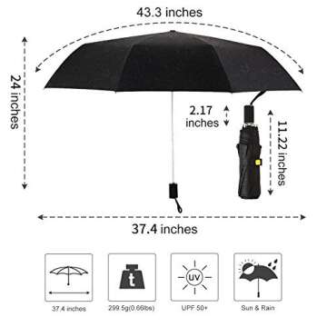 Kobold Silica Gel Handle Leopard Pattern Double Layers Canopy Parasol Umbrella Windproof Travel Compact UV Protection Umbrellas Lightweight