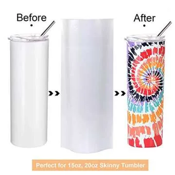 Premium Sublimation Shrink Wrap Sleeves for Tumblers, Mugs