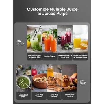 Juilist Juicer Extractor - 800W, Easy to Clean, Compact
