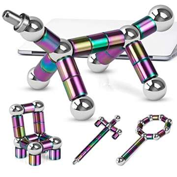 LARAH Color Fidget Pen Toy, Sensory Tool EDC Fidgeting Game for Adults, Cool Gadget Best for Stress ...