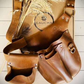 Leather Garden Tool Belt - Gardening gifts for women- Utility belt - Garden Tools Organizer Holster ...