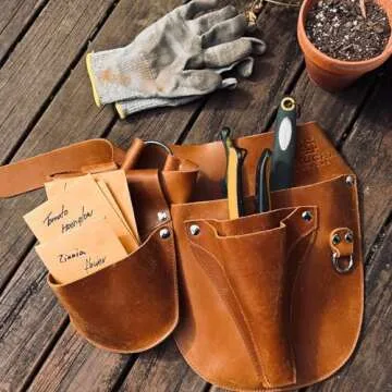 Leather Garden Tool Belt - Stylish & Functional Organizer