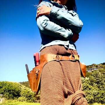 Leather Garden Tool Belt - Gardening gifts for women- Utility belt - Garden Tools Organizer Holster Pouch -Gift for Gardeners and Florists