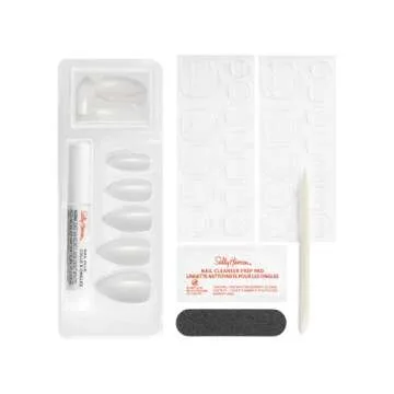 Sally Hansen Salon Effects® Perfect Manicure, Only Have Ice For You, Press On Nails, Almond Shaped, Non-Damaging Adhesive Tabs, File, and Alcohol Pad Included