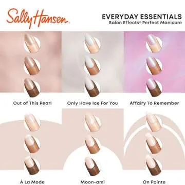 Sally Hansen Salon Effects® Perfect Manicure, Only Have Ice For You, Press On Nails, Almond Shaped, Non-Damaging Adhesive Tabs, File, and Alcohol Pad Included