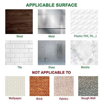 Hitaco 3M VHB Double Sided Tape Acrylic Foam Tape, Heavy Duty, Industrial Mounting Waterproof, LED Strip Lights, Car Decor, Home Decor and Office Décor, 33 Feet x 0.4 Inch, (Double Sided Tape 5925)