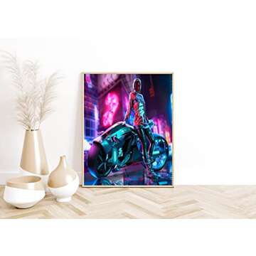 Japan Art Poster Set of 4,Japanese Neon Art, University Poster Print Artwork,Tokyo Anime Wall Art Picture Gift,Japanese Wall Art Room Aesthetics Bedroom Decor (8x10 inch,Unframed)