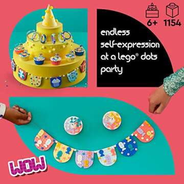 LEGO DOTS Ultimate Party Kit 41806 Arts & Crafts Kit Perfect for Kids Birthday Party Age 6-10, Party...