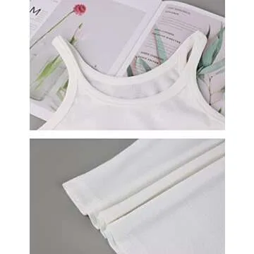 Stylish MISSACTIVER Women's Rib Knit Crop Tank Top