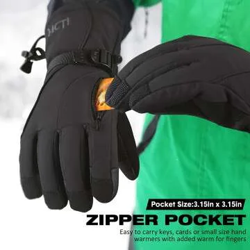 MCTi Men's Waterproof Ski Gloves with 3M Thinsulate
