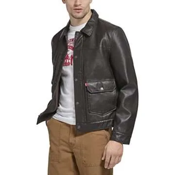 Levi's Trucker Shirt Jacket for Men in Faux Leather
