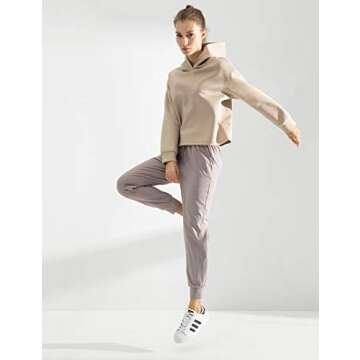 AJISAI Women's Joggers Pants Drawstring Running Sweatpants with Pockets Lounge Wear Cloud M