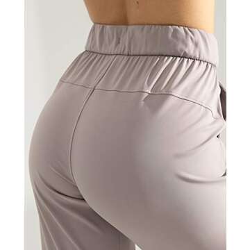 AJISAI Women's Joggers Pants Drawstring Running Sweatpants with Pockets Lounge Wear Cloud M