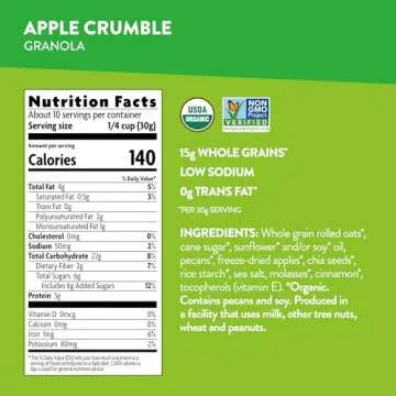 Love Crunch Organic Apple Chia Crumble Granola 11.5 oz Pack