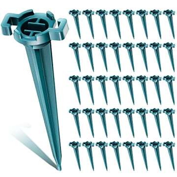 120 Pieces 4.5 Inch Christmas Light Stakes Yard Lawn Stakes C7 C9 Light Stake Universal Outdoor Ligh...