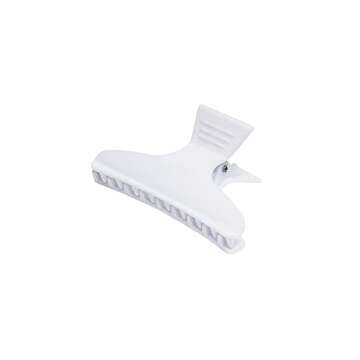 Diane Large Butterfly Clamps for Sectioning, Haircutting, Blow Drying, Butterfly Hair Clips for Women and Girls, 3.25”, Black and White (12 Pack)