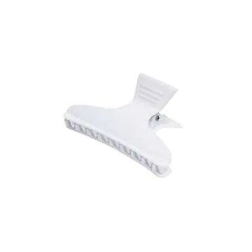 Diane Large Butterfly Clamps for Sectioning, Haircutting, Blow Drying, Butterfly Hair Clips for Women and Girls, 3.25”, Black and White (12 Pack)