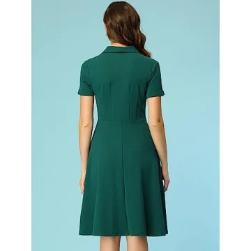 Allegra K Vintage Dresses for Women 2024 Essential Fit and Flare
