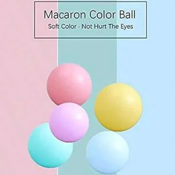 MoonxHome Ball Pit Balls for Toddlers, BPA Free Crush Proof Plastic Toy Balls for Ball Pit, Children's Water Toys, Ideal Gift for Christmas Balls for Play Tent 2.15" Pack of 100 White Clear and Pink