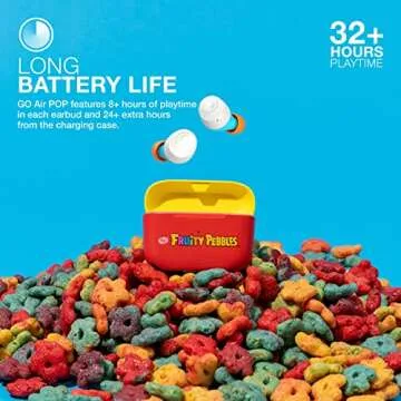 JLab Fruity Pebbles Go Air Pop Earbuds with Charging Case