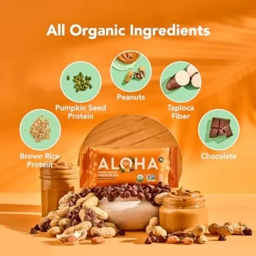 ALOHA Organic Peanut Butter Protein Bars - Vegan
