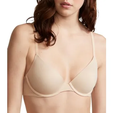 Victoria's Secret Pink Wear Everywhere T-Shirt Bra, Lightly Lined, Smooth, Bras for Women, Beige (34...
