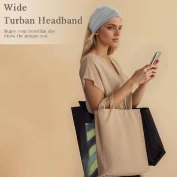 3 Pack Stretchy Non-Slip Fashion Sports Headbands for Women