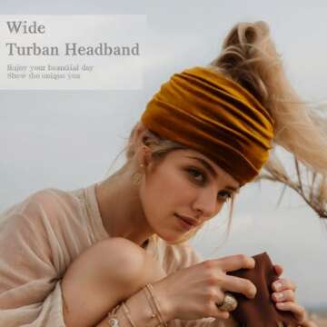 3 Pack Stretchy Non-Slip Fashion Sports Headbands for Women