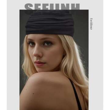 3 Pack Stretchy Non-Slip Fashion Sports Headbands for Women