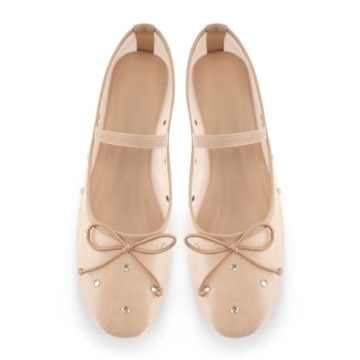 Stylish Gradinery Women's Crystal Ballet Flats for You