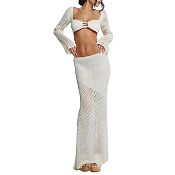 Stylish Women's Crochet Knit Skirt Set for Every Occasion