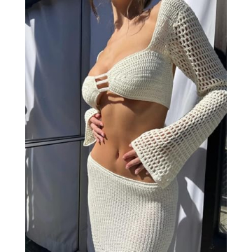 Stylish Women's Crochet Knit Skirt Set for Every Occasion