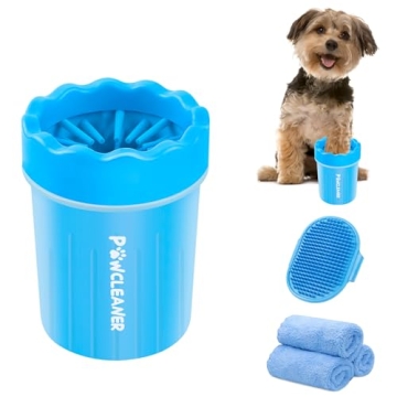 Comotech Dog Paw Cleaner - Portable Washer with Towels for Small Dogs