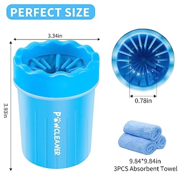 Comotech Dog Paw Cleaner - Portable Washer with Towels