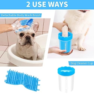 Comotech Dog Paw Cleaner - Portable Washer with Towels