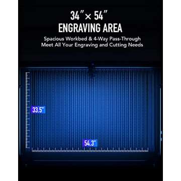 OMTech Pro 150W Hybrid Laser Cutter for Metal & Wood