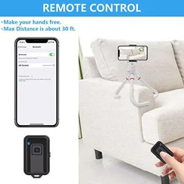 Flexible Phone Tripod with Wireless Remote Control