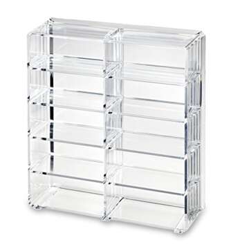 byAlegory Acrylic Makeup Eyelashes 'Lash' Organizer 10 Space Beauty Storage Designed To Stand Or Lay...
